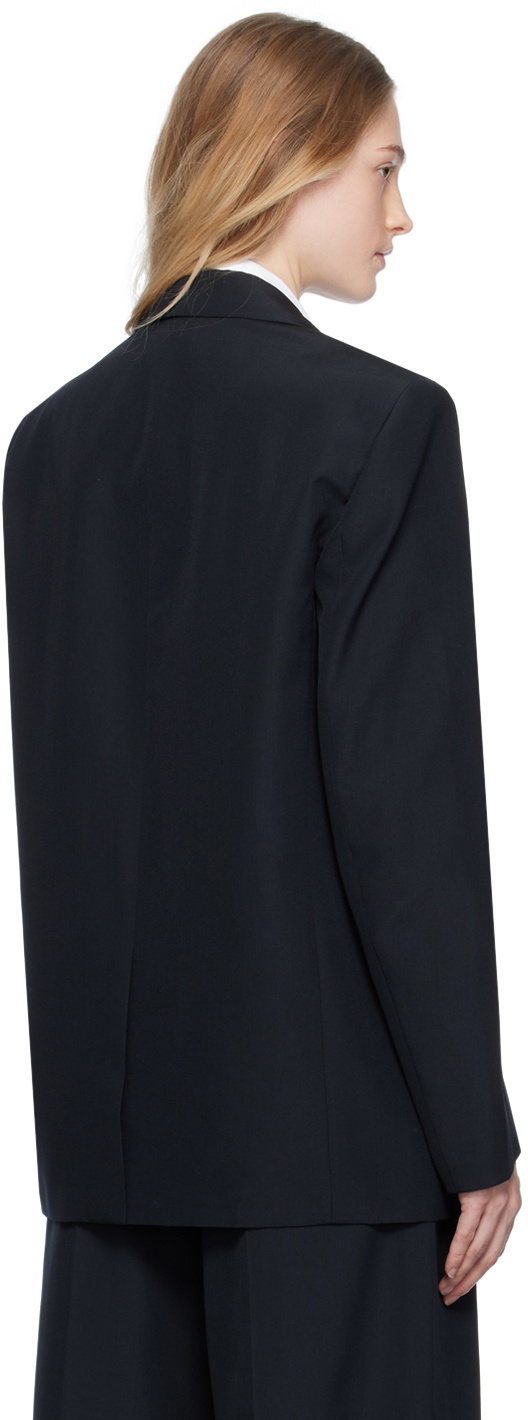 Alexander Wang Black Combo Collared Blazer