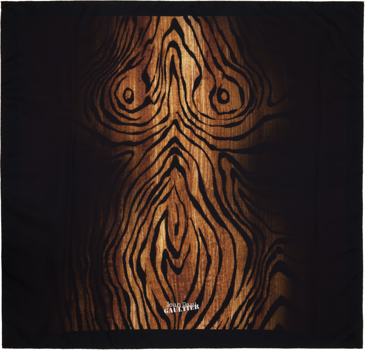 Jean Paul Gaultier Black & Brown 'The Wood' Scarf Jean Paul Gaultier