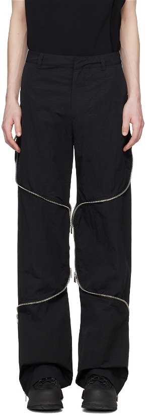 Photo: HELIOT EMIL Black Phyllotaxis Trousers