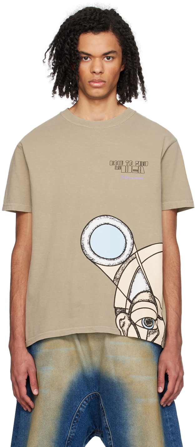 KidSuper Khaki 'How To Find An Idea' T-Shirt