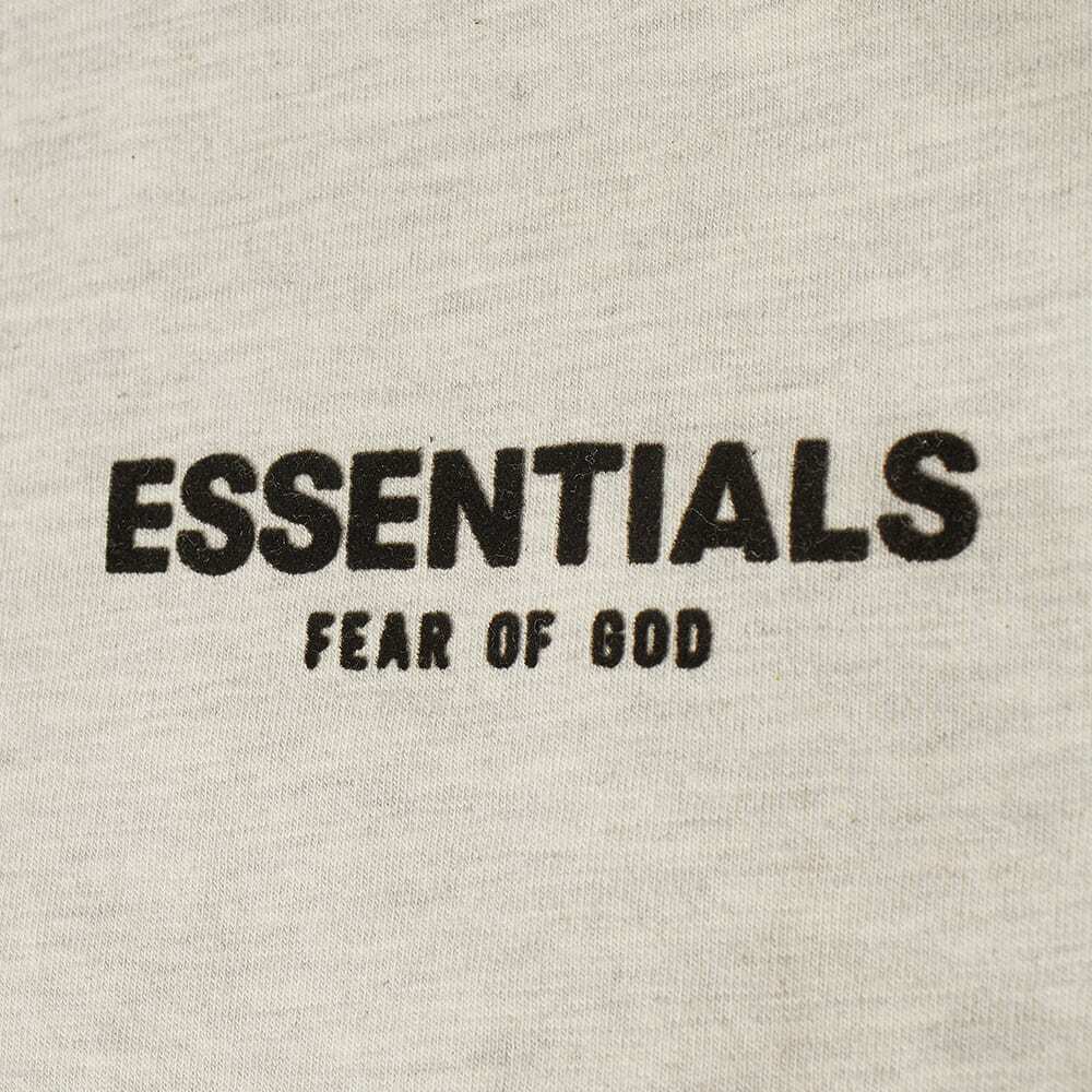 Fear of God ESSENTIALS Kids Logo Long Sleeve T-Shirt in Light Oatmeal