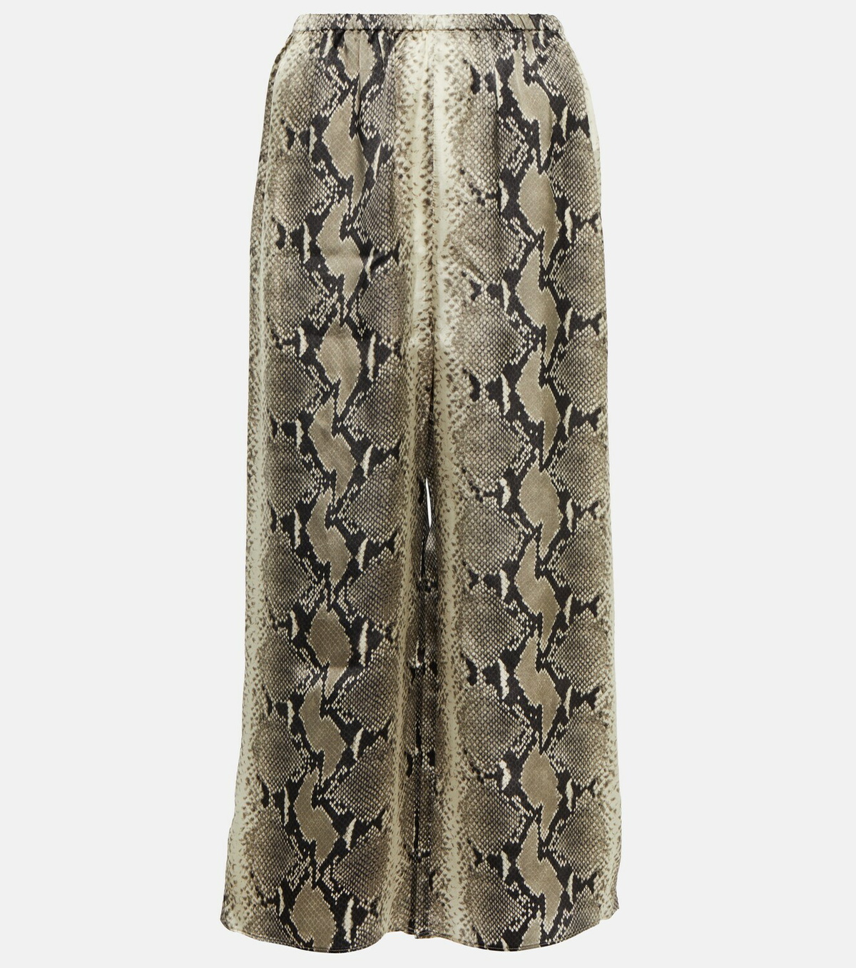 Khaite - Mindy snake-print wide-leg pants Khaite