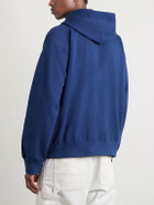 Sacai - Carhartt WIP Logo-Appliquéd Cotton-Jersey Zip-Up Hoodie - Blue