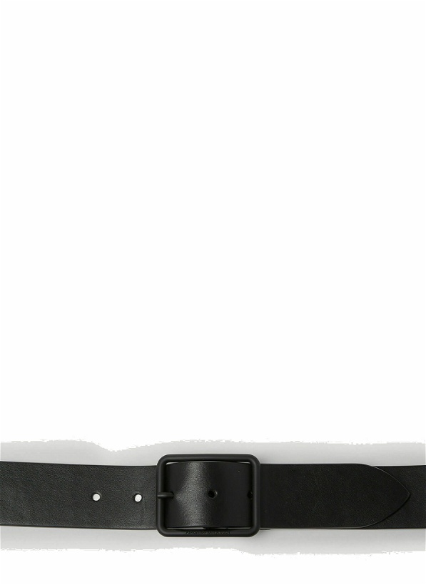 Photo: Graffiti Signature Leather Belt in Black