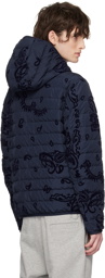 Moncler Navy Darbon Reversible Down Jacket