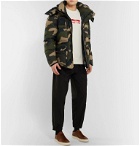 Moncler - Dary Slim-Fit Camouflage-Print Quilted Cotton-Shell Hooded Down Jacket - Green