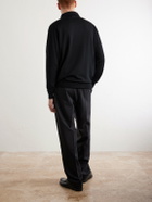Lardini - Virgin Wool Polo Sweater - Black