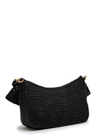 Loewe Ola Small Raffia Shoulder bag - Black - One Size