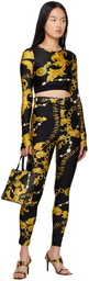 Versace Jeans Couture Black Chain Couture Leggings