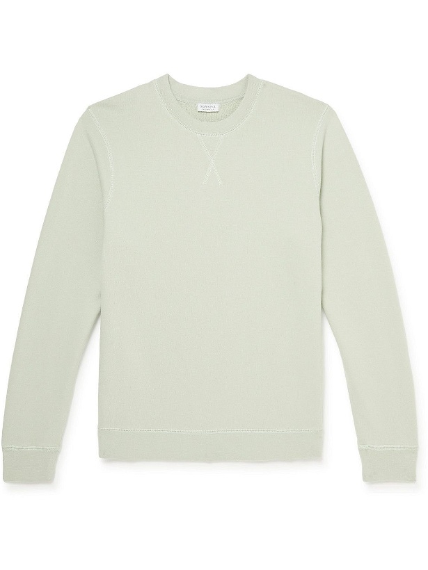 Photo: Sunspel - Cotton-Jersey Sweatshirt - Green