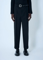 Jil Sander Belted Tailored Wool Pants