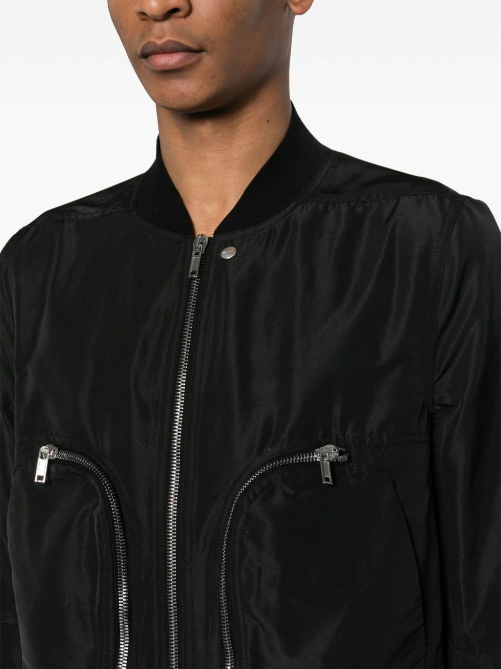 Rick Owens FW21 Black Bauhaus Bomber Jacket (48)