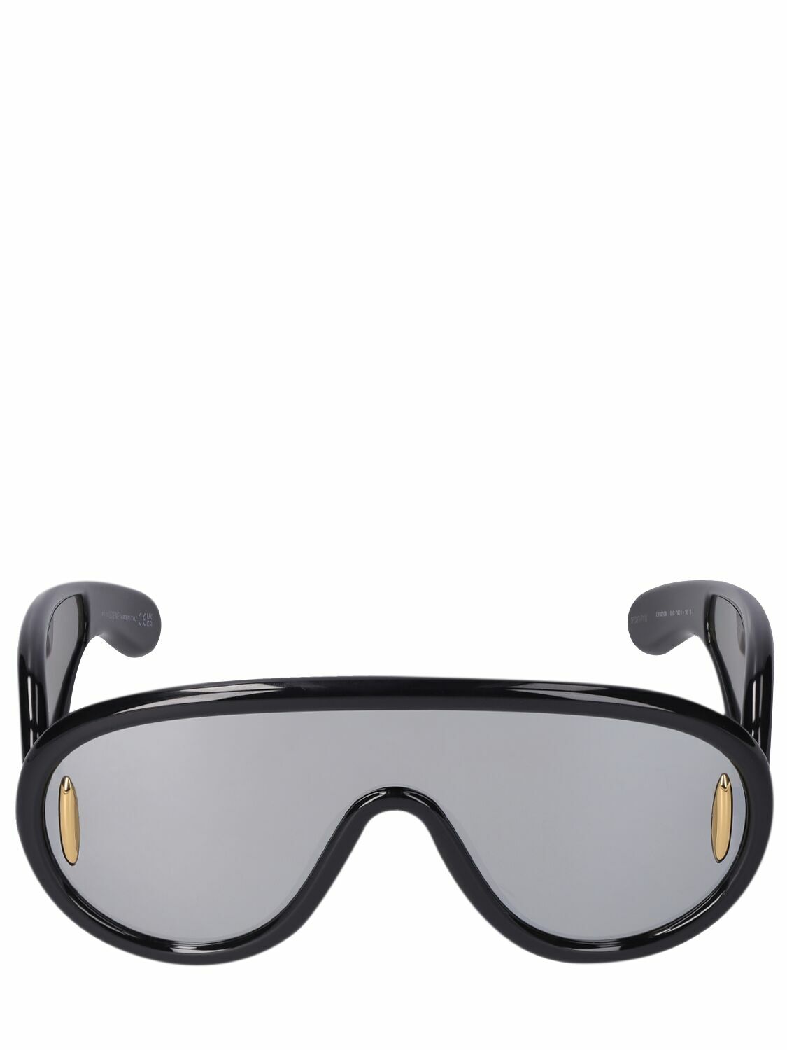 LOEWE PAULA'S IBIZA CAPSULE WAVE MASK SUNGLASSES ブラック Paula's Ibiza Wave mask sunglasses in black - Loewe | Mytheresa