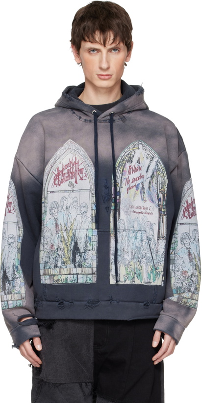 Photo: Who Decides War Blue Motley Hoodie