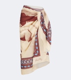 Johanna Ortiz Printed cotton beach cover-up