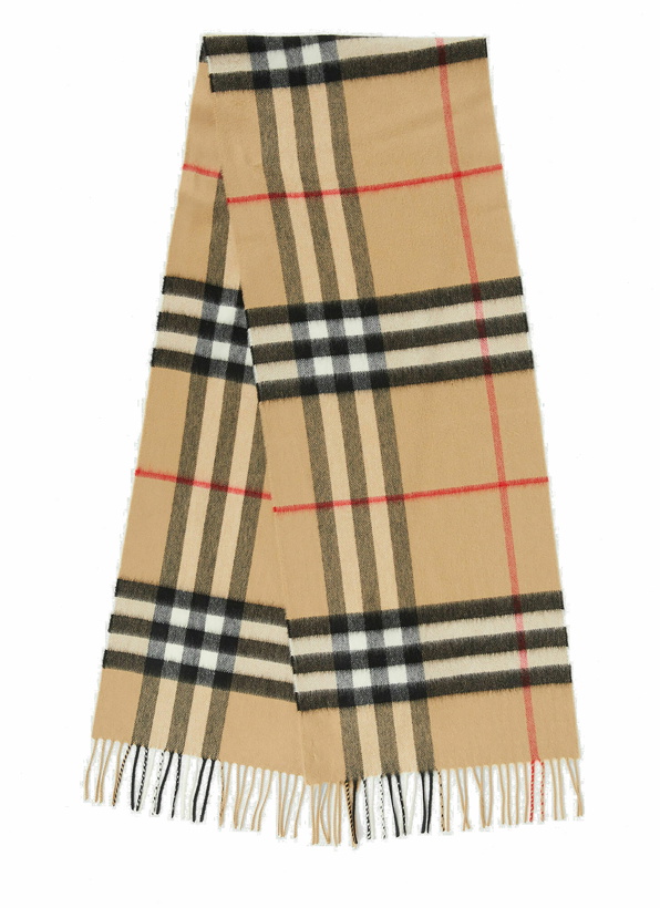 Photo: Giant Check Scarf in Beige