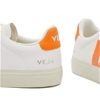 Veja Womens Women's Campo Sneakers in Extra White/Fury