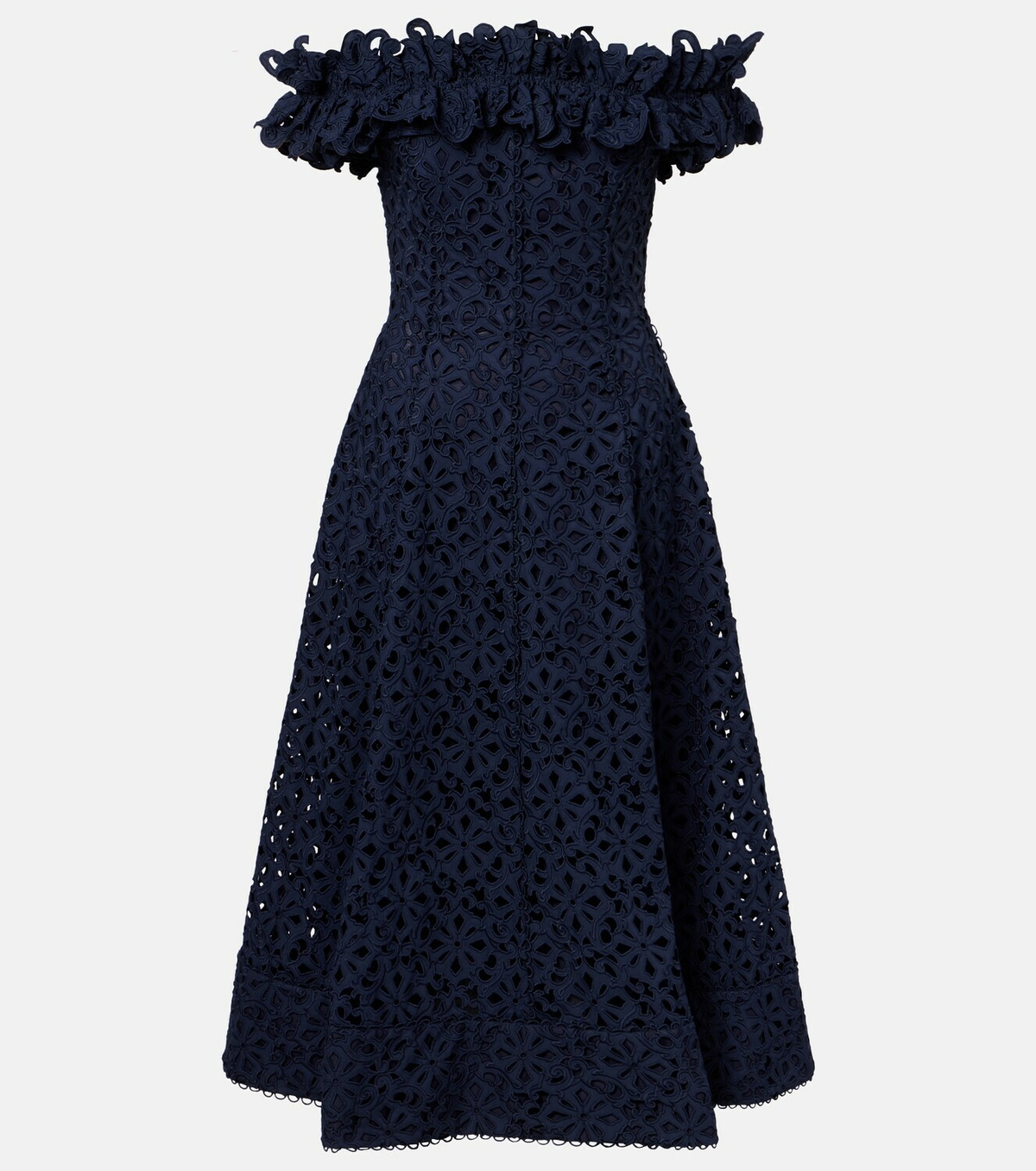 Rebecca Vallance Antalya broderie anglaise midi dress