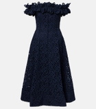 Rebecca Vallance Antalya broderie anglaise midi dress