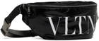 Valentino Garavani Black Belt Leather Pouch