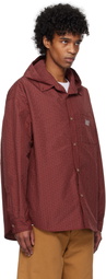 Kijun Red Check Hoodie Shirt