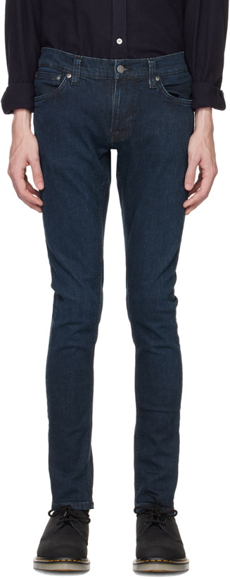 Photo: Nudie Jeans Blue Tight Terry Jeans