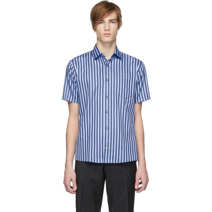 Photo: Tiger of Sweden Blue and Navy Striped Fonzo Shirt