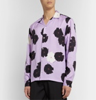 Saturdays NYC - Marco Camp-Collar Floral-Print Lyocell Shirt - Purple