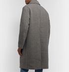 Mr P. - Checked Wool Overcoat - Black