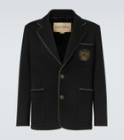 Valentino Embroidered virgin wool blazer
