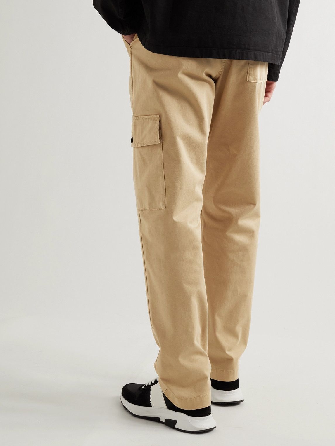 Dunhill - Straight-Leg Garment-Dyed Stretch-Cotton Cargo Trousers ...