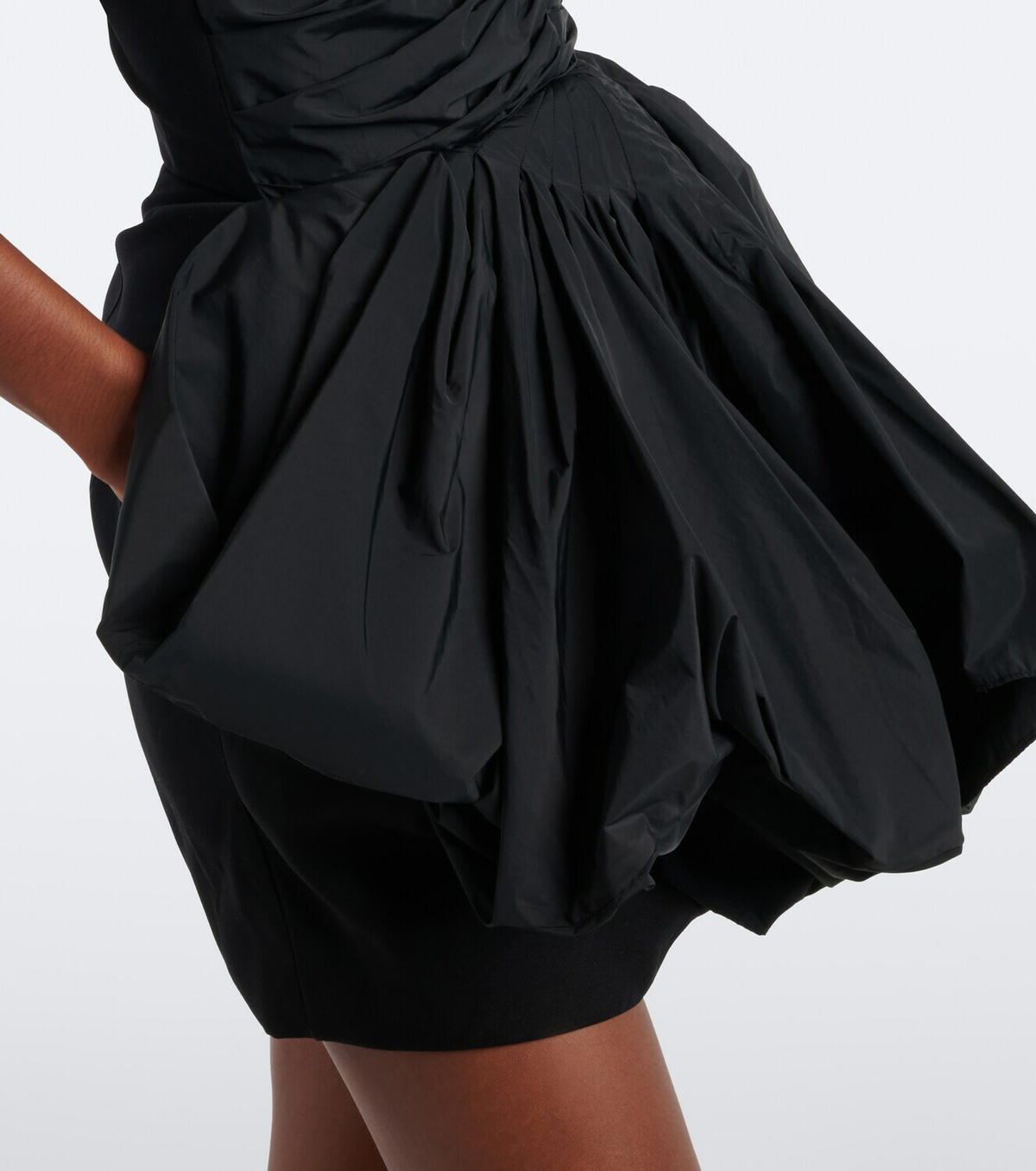 Magda Butrym Draped wool bustier dress