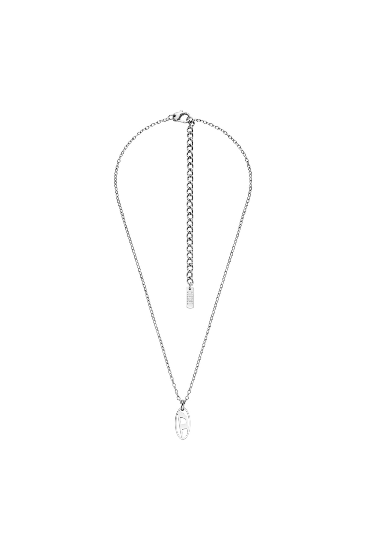 Diesel Stainless steel pendant necklace - Necklaces - Unisex - Silver