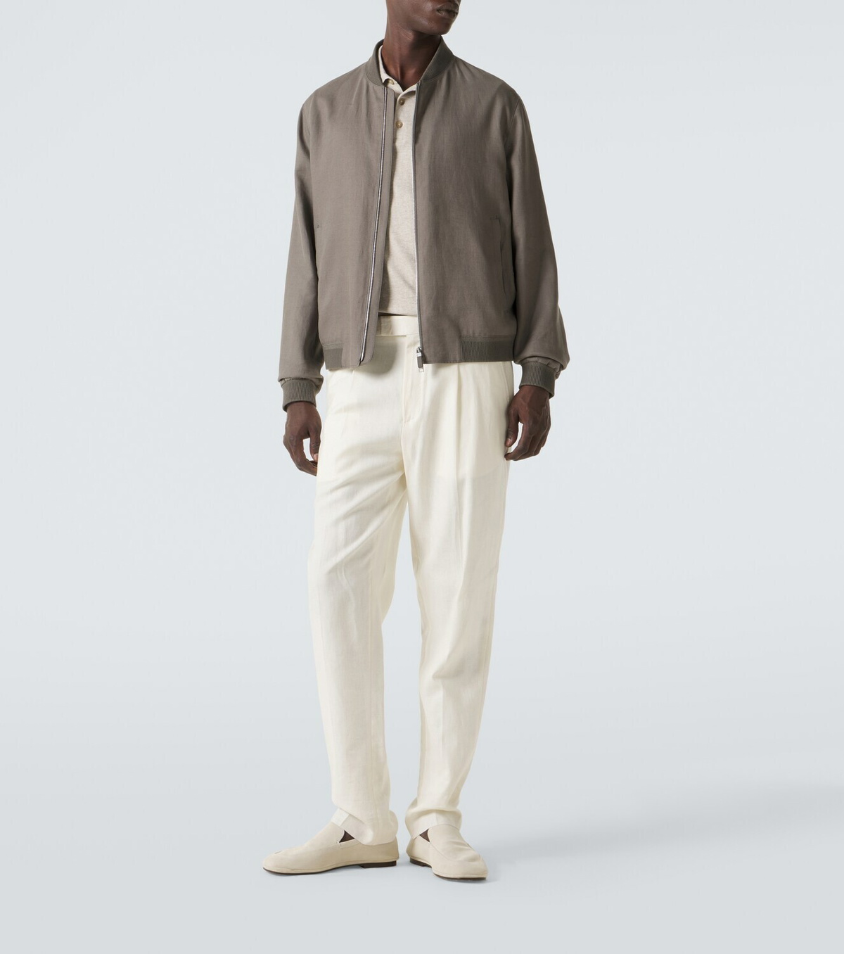 Zegna Linen bomber jacket