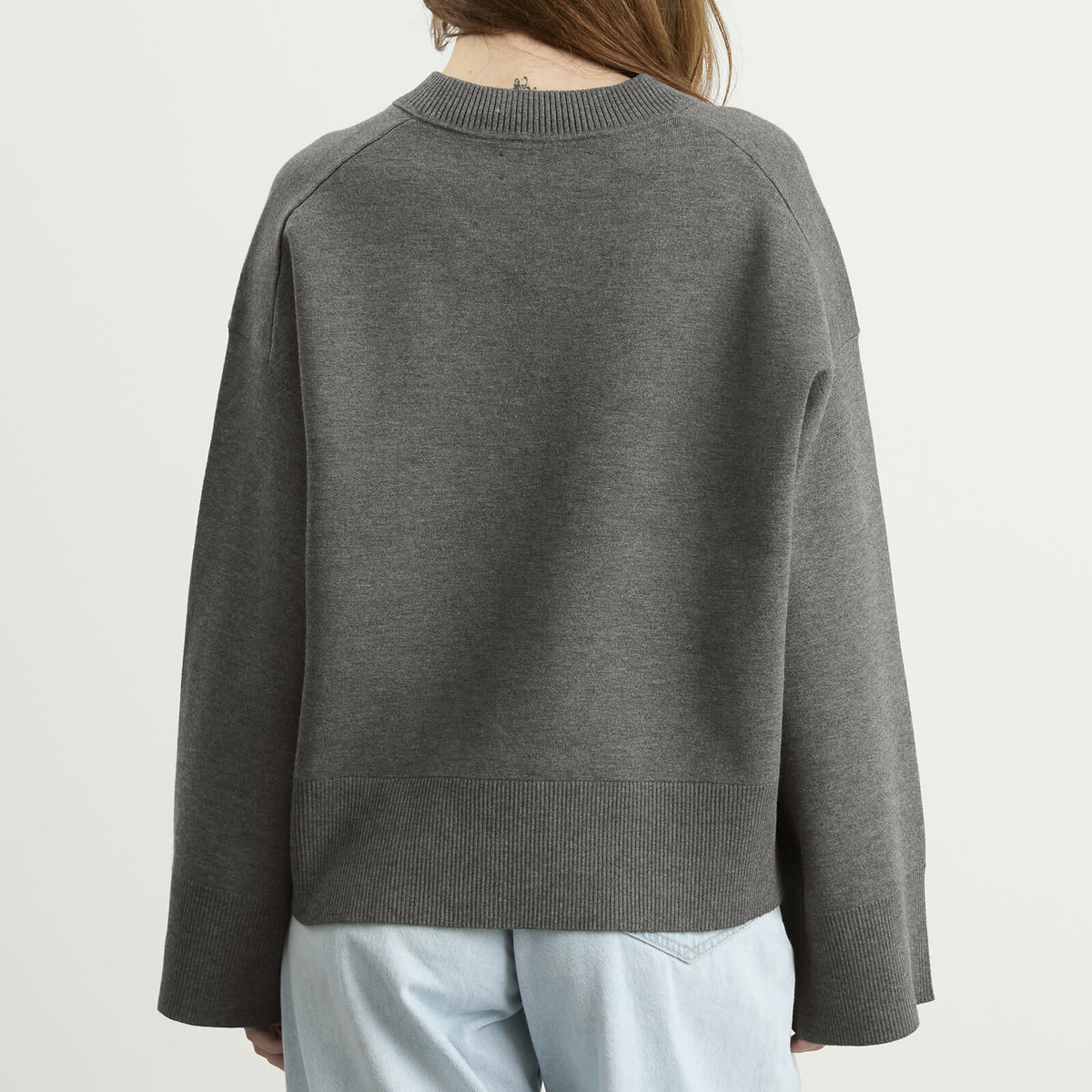 Samsøe Samsøe Women's Salula V Neck Sweater in Dark Grey