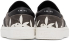 AMIRI Grey & White Playboy Edition Slip-On Sneakers