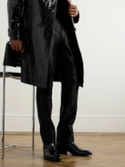 TOM FORD - Kenneth Snake-Effect Patent-Leather Chelsea Boots - Black