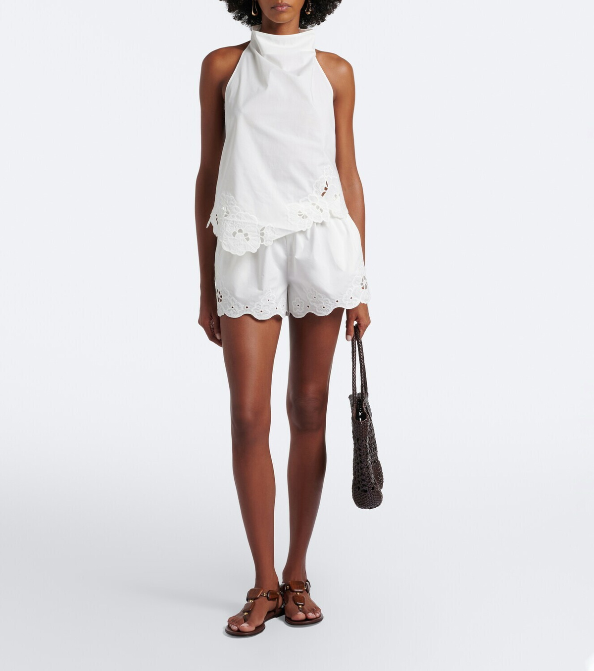SIR Klara cotton halterneck top