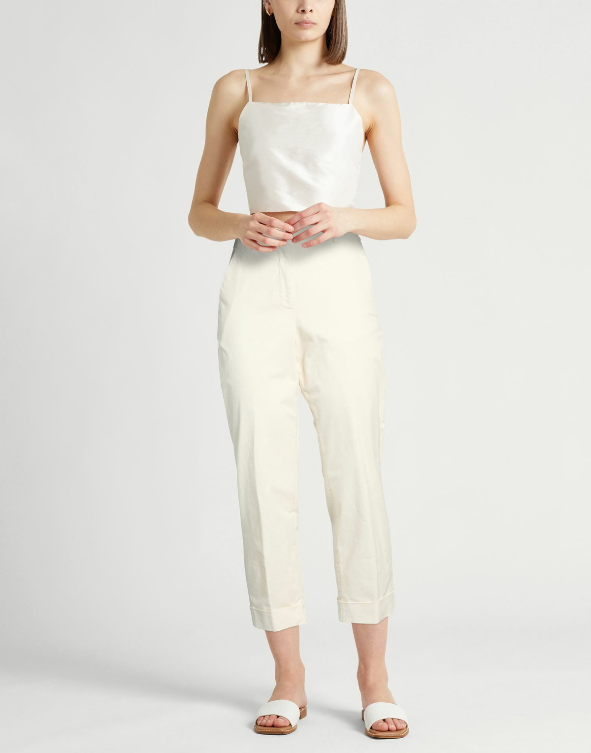 Peserico Womens Pants Ivory