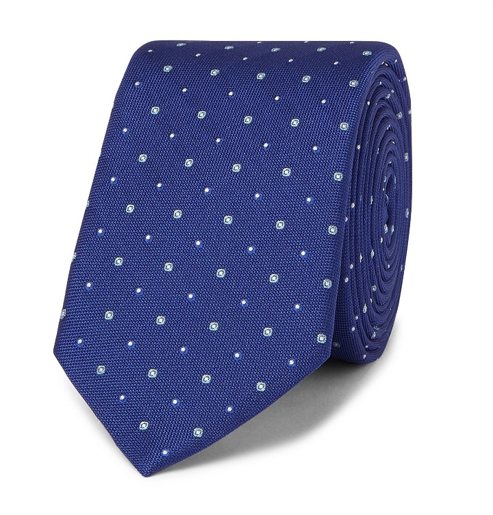 Photo: HUGO BOSS - 6cm Traveller Silk-Jacquard Tie - Blue