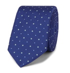 HUGO BOSS - 6cm Traveller Silk-Jacquard Tie - Blue