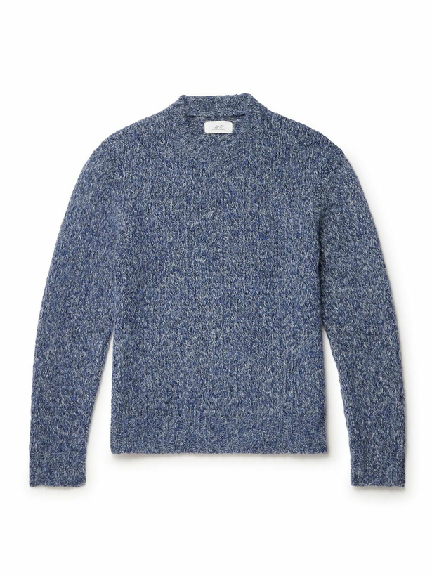 Photo: Mr P. - Berry Mélange Knitted Sweater - Blue