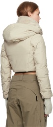Hyein Seo Beige Insulated Jacket & Vest Set