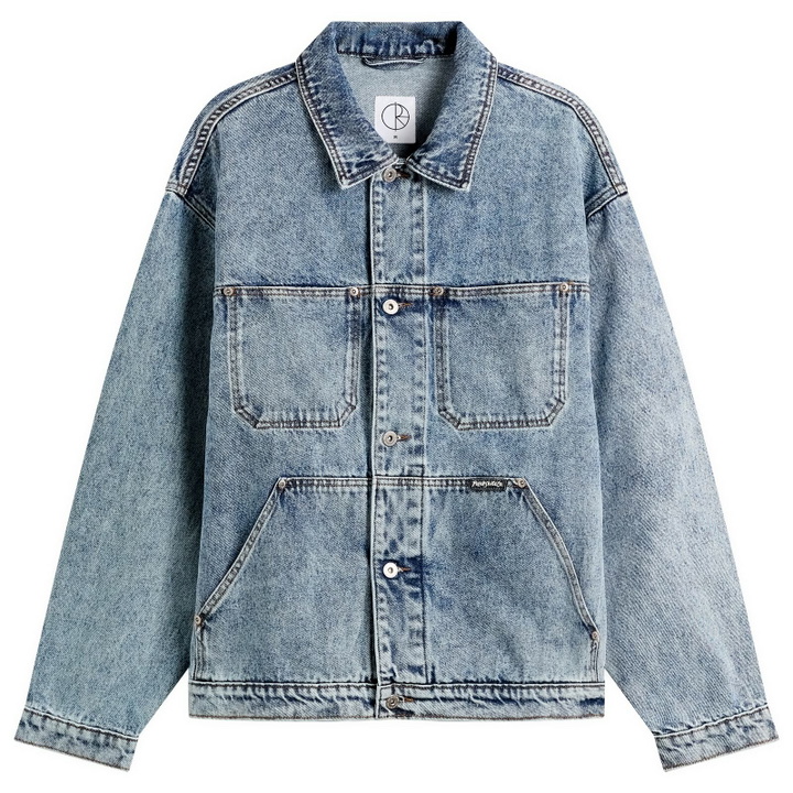 Photo: Polar Skate Co. Men's Patrik Denim Jacket in Heavy Washed Blue