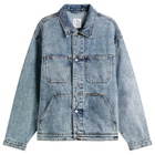 Polar Skate Co. Men's Patrik Denim Jacket in Heavy Washed Blue