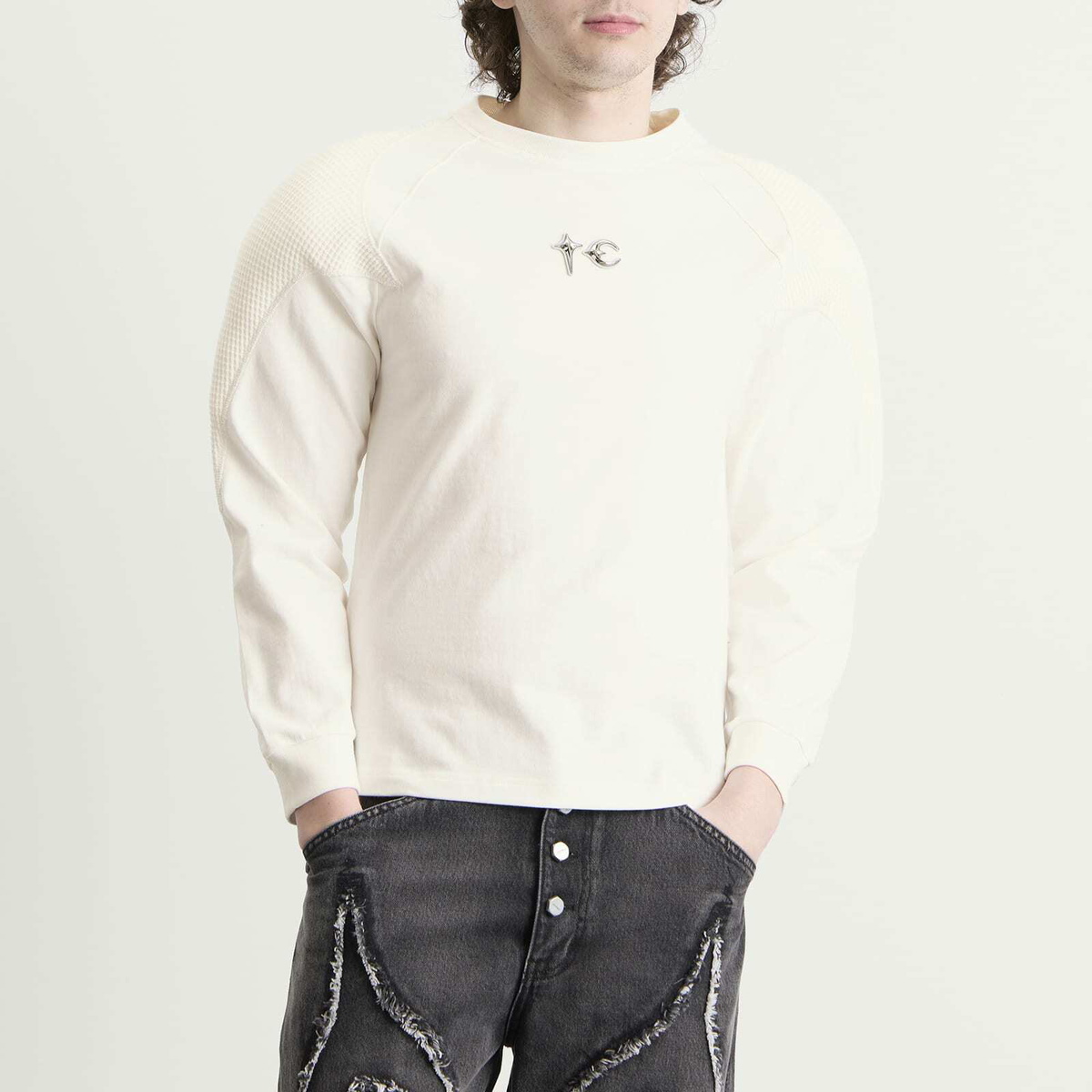 Thug Club Men's Long Sleeve T-Shirt in White
