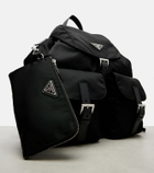Prada Re-Nylon Medium leather-trimmed backpack