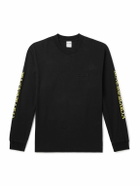 Wacko Maria - Logo-Embroidered Printed Cotton-Jersey T-Shirt - Black