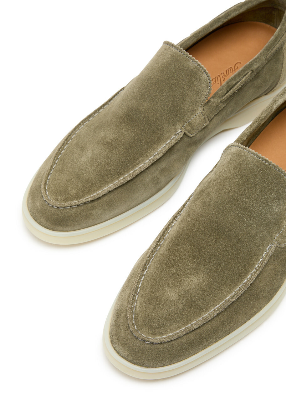 Aurélien Yacht Suede Loafers Green