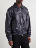 Officine Générale - Cassio Leather Jacket - Blue